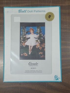 Bell Doll Patterns Corrie Doll Pattern - White & Blue Packaging #RPM5075